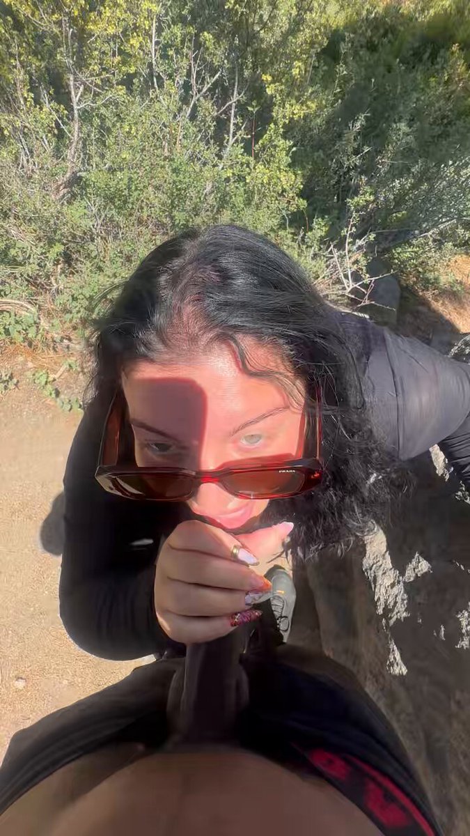 Getting head on a hike midway through. Nothing better. She told me she really wants to be a free use slut and wants to s